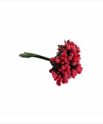 Künstliche Blume Knopsen rot