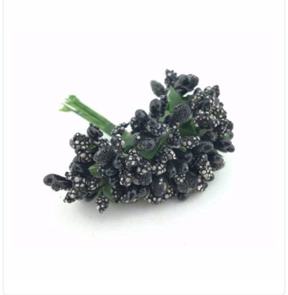 Künstliche Blume Knopsen schwarz