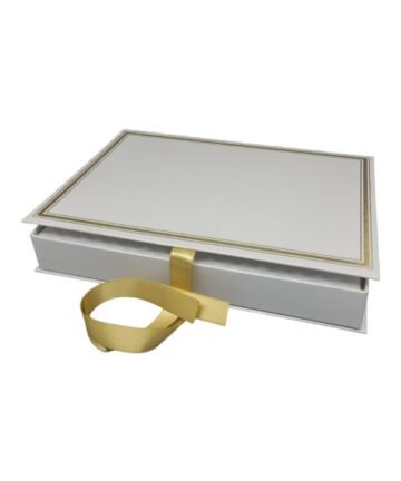 Luxusschokobox Weiß Gold